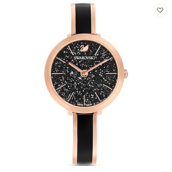 Swarovski Accessories - Swarovski Black and Rose Gold Women's Watch